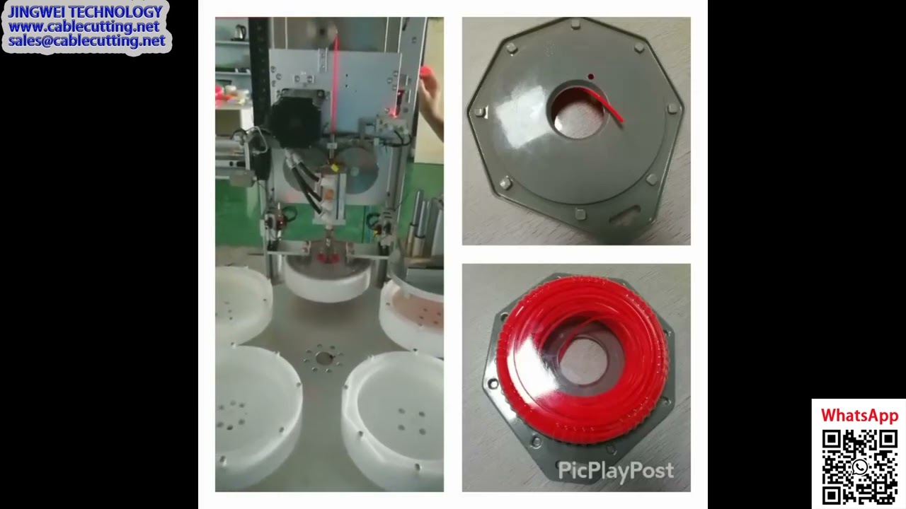 Automatische Wickelmaschine für Trimmerfäden in Snap-On-Blisterverpackungen