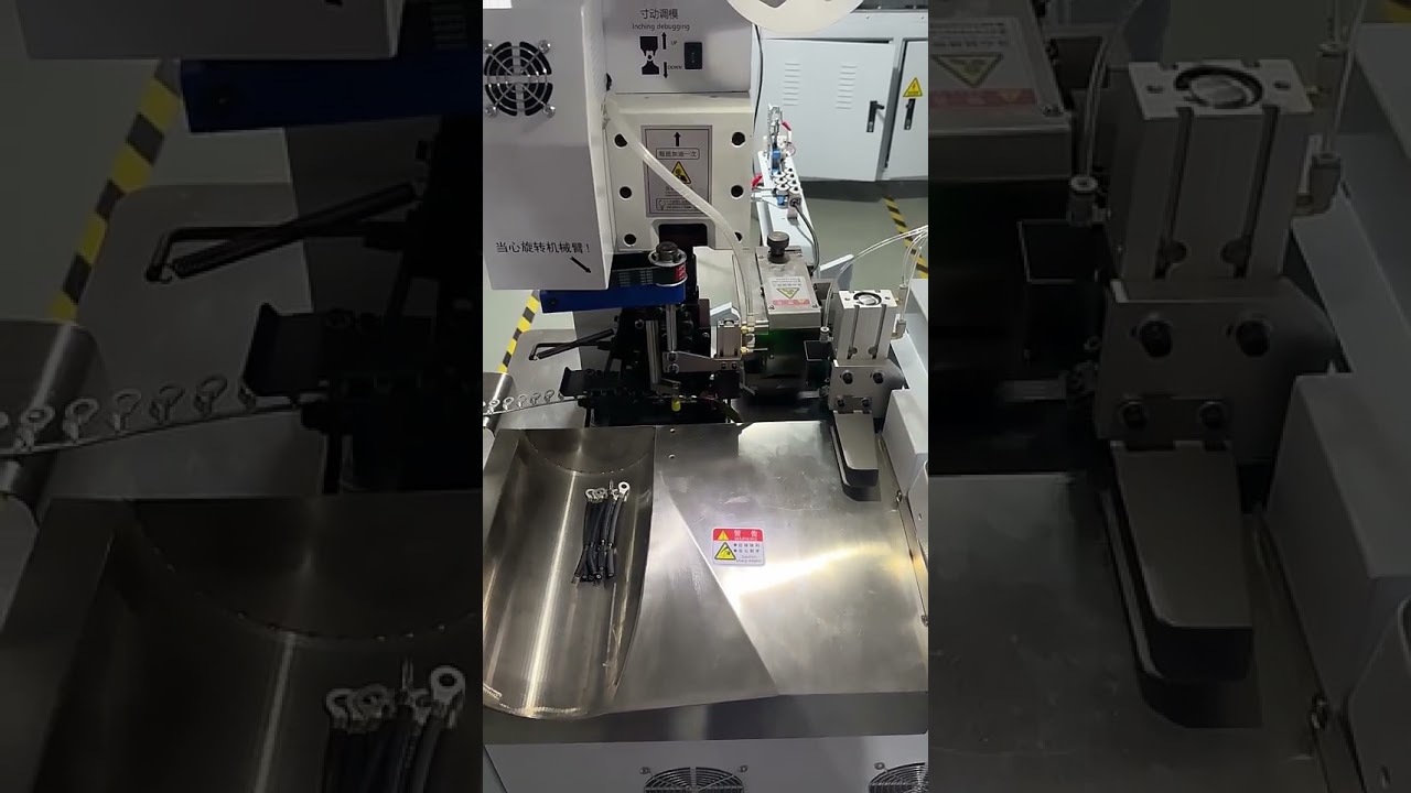 Vollautomatische multifunktionale Einzelkopf-Crimp- und Abisiermaschine für Einzeldraht-Endverbindungen