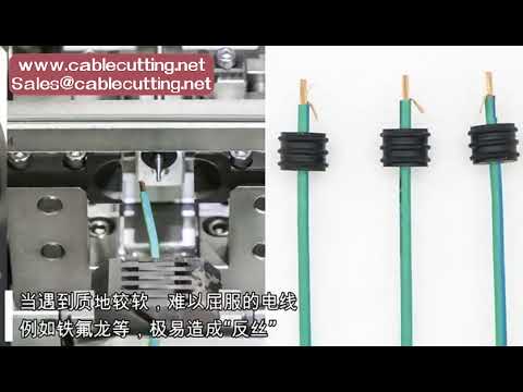 Automatische Drahtbearbeitungsmaschine: Schneiden, Abisolieren, Crimpen & Dichtung einsetzen
