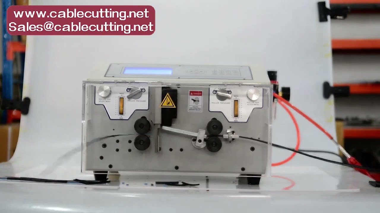 4-Rad-Abisolier- und Crimpmaschine für 0,1–5 mm² / AWG 10–28 – Automatischer Drahtabisolierer und Crimper