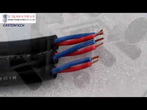 Vollautomatische 5-adrige Kabelabisolier- und Schneidemaschine für mehradrige Mantelleitungen | Multicore