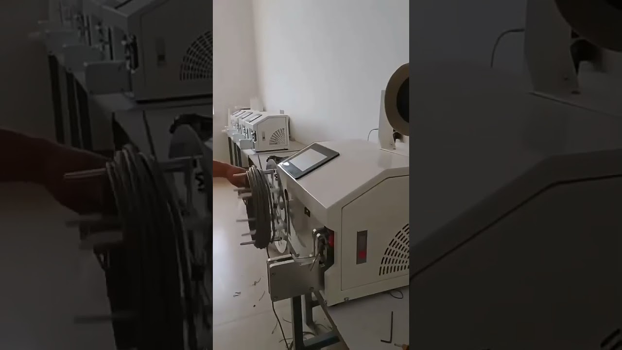 Semi-automatische Drahtbindemaschine für Kabelspulen | 220V Wickel- & Bindemaschine #Fabrik #Maschine