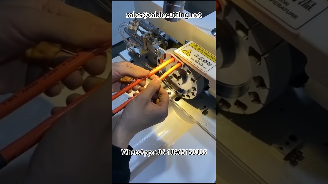 Kabelbaum-Verarbeitungsmaschine mit Schrumpfschlauch-Funktion | Automatisierte Kfz-Kabelbaum-Endbearbeitung