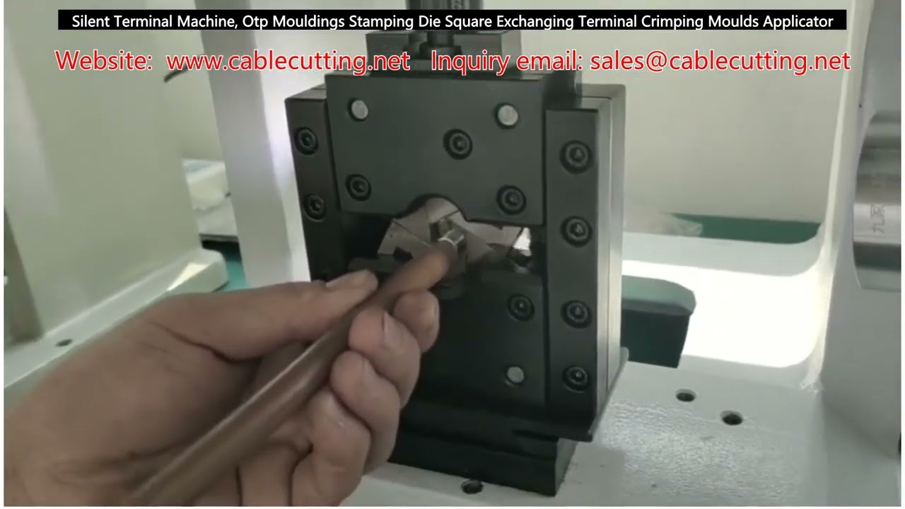 Leise Terminal-Crimp-Maschine für OTP-Stanzwerkzeuge: Quadratischer Terminalaustausch & Präzisions-Crimpformen