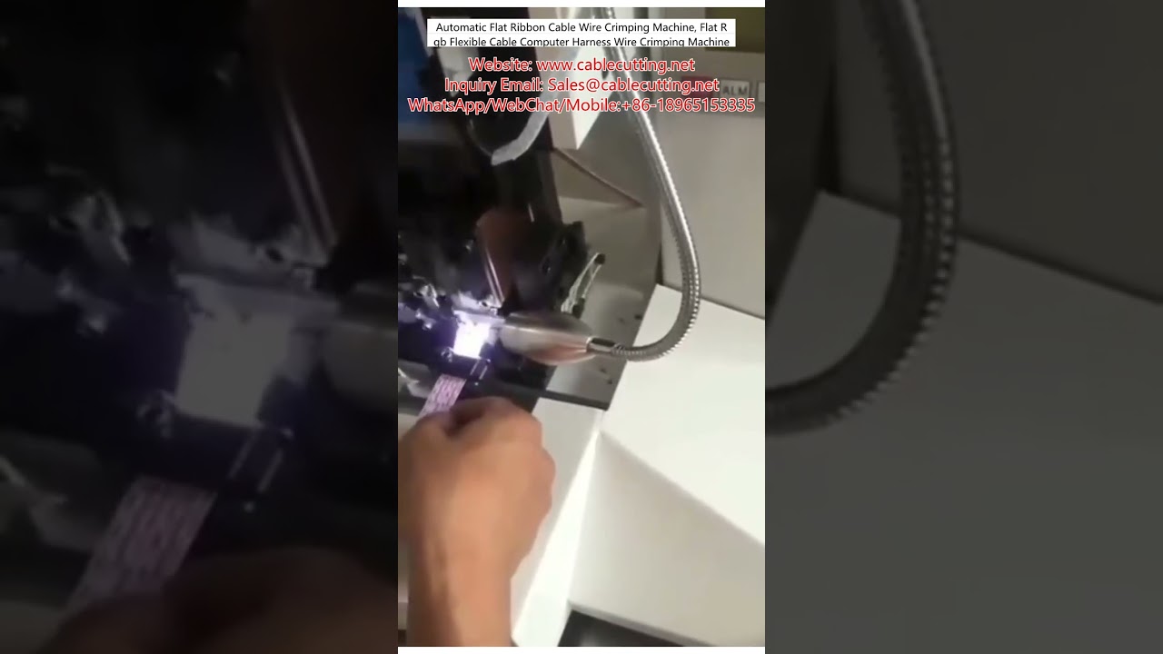 Automatische Flachbandkabel-Crimpmaschine | Hochgeschwindigkeits-Crimpen für RGB-Kabel & Computer-Kabelbäume