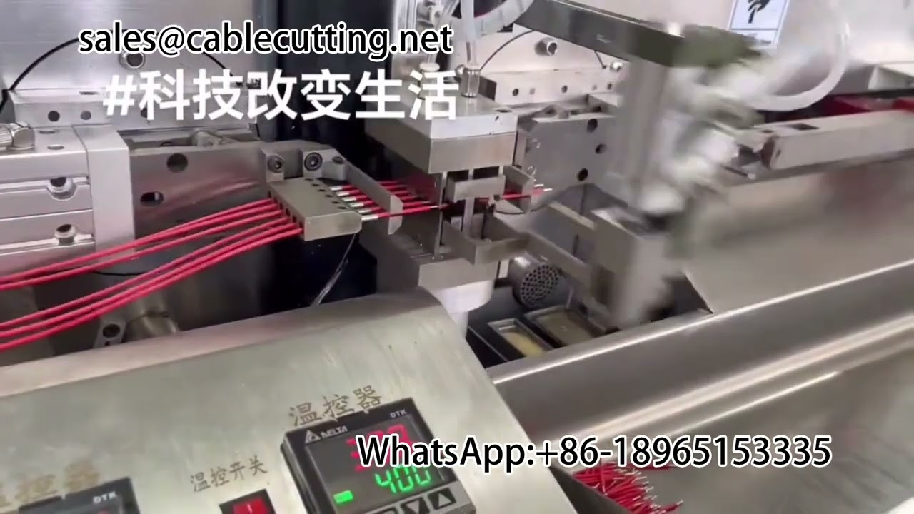 Doppelkopf-Verzinnungsmaschine | Abisolier- und Anschlussmaschine | Automatisierte Drahtverarbeitung
