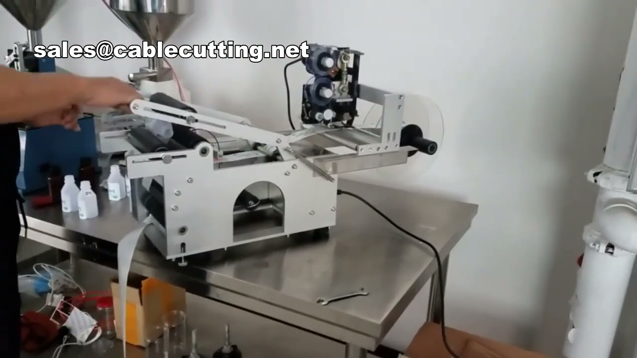 Flachschrumpf-Schlauchfolien-Etikettiermaschine für runde Flaschen – Präzise & Effizient