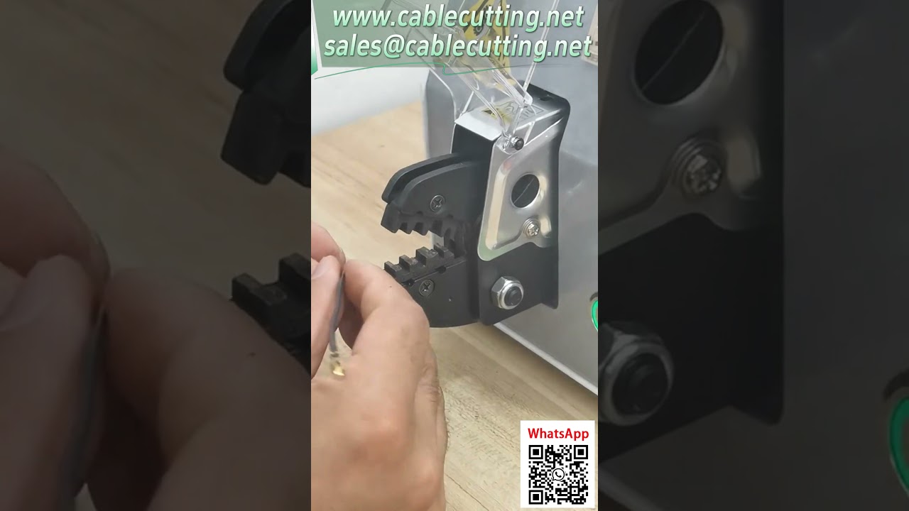Elektrische Crimpzange für Flachstecker – 1,6 t Kraft, steckdosenfertig, wechselbare Matrizen #Automatisierungstechnik