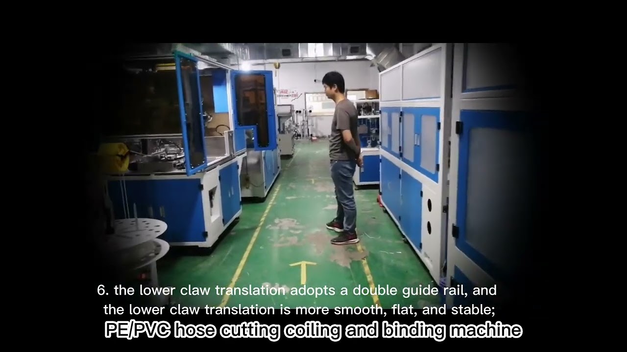 Automatische PE/PVC-Schlauchmaschine: Schneiden, Wickeln und Binden