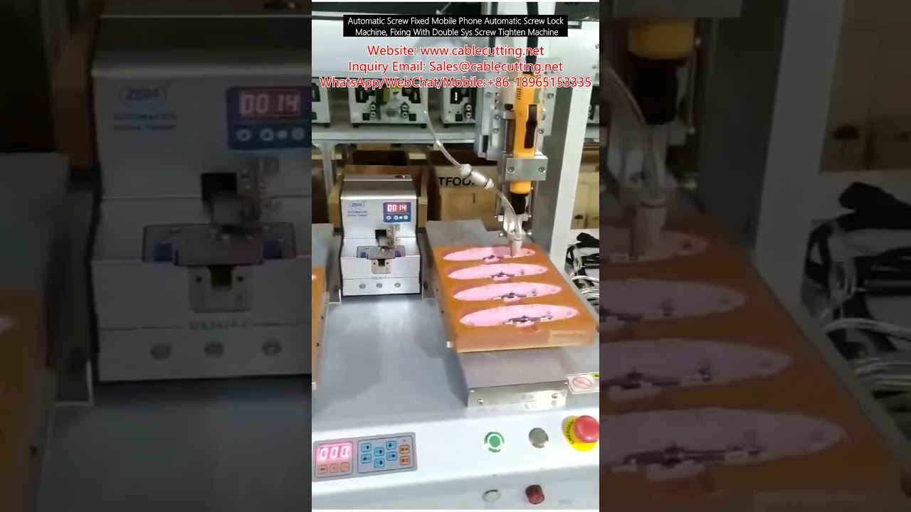 Automatische Schraubfixierung für Handys – Doppelsystem-Schraubverschraubmaschine für präzise Montage