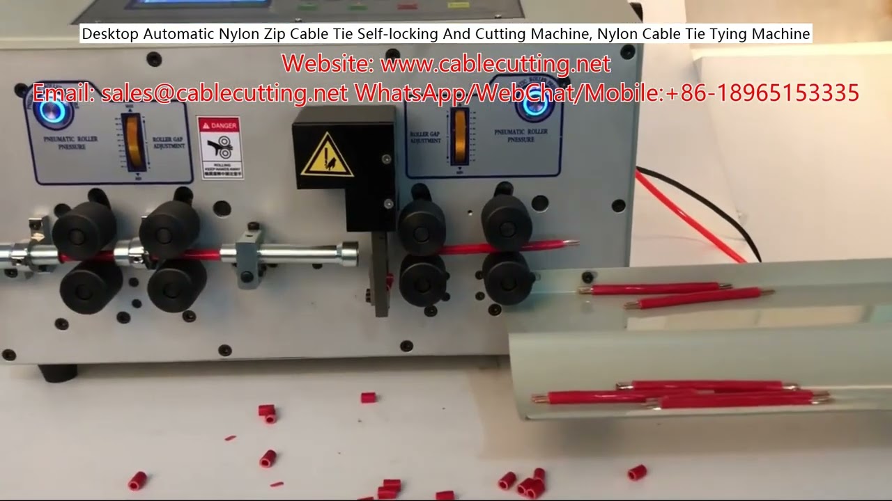 Automatische Nylon-Kabelbinder-Bindemaschine für den Tisch: Selbstsichernd, Schneidend, Effizient