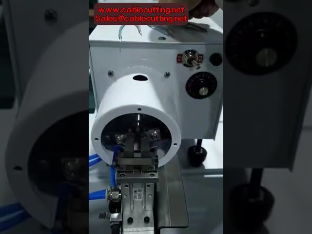 Pneumatische Abisolier- und Verdrillmaschine für Kabel