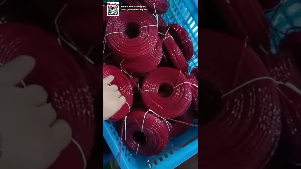 Vollautomatische Wickel- und Verpackungsanlage für Trimmerfäden – Effiziente Industrieautomation