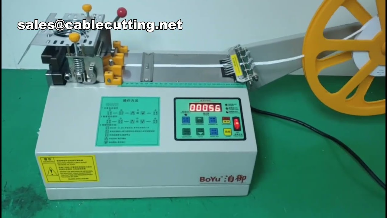 Automatische Gummi- und PVC-Band-Schneidemaschine mit Kaltmesser – Präzise und Effizient