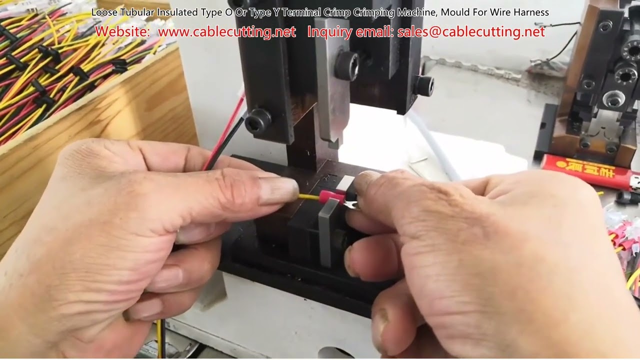 Kabelschuh-Crimpmaschine für lose isolierte Typ-O und Typ-Y Terminals | Form für Kabelbaum