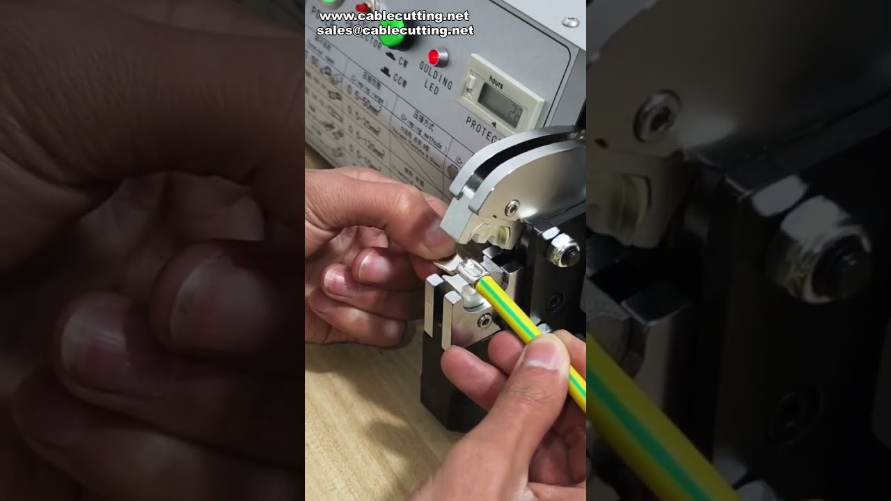 Vollelektrische Crimpmaschine für Kabel 0,5–70 mm² | Fabrikautomatisierung #Crimpen #Maschine
