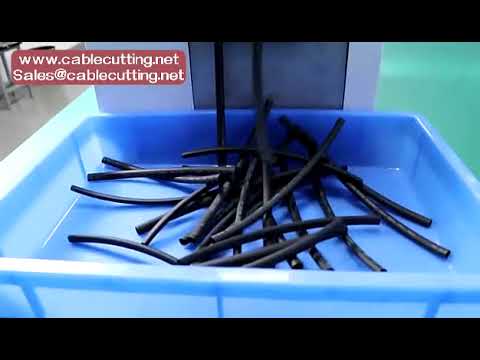 Präzise Schlauch- und Rohrschneidemaschine für Gummi, Kunststoff (PET, PVC, PP, PU) und Schrumpfschläuche